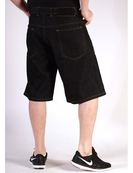 BSAT Black plain denim Shorts