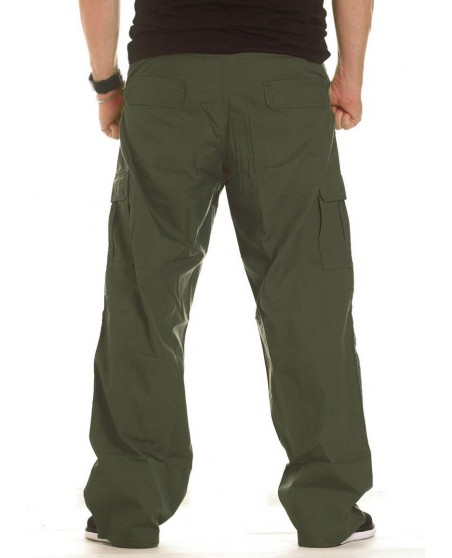 BSAT Combat Cargo Pants Olive Baggy