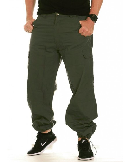 BSAT Combat Cargo Pants Olive Baggy