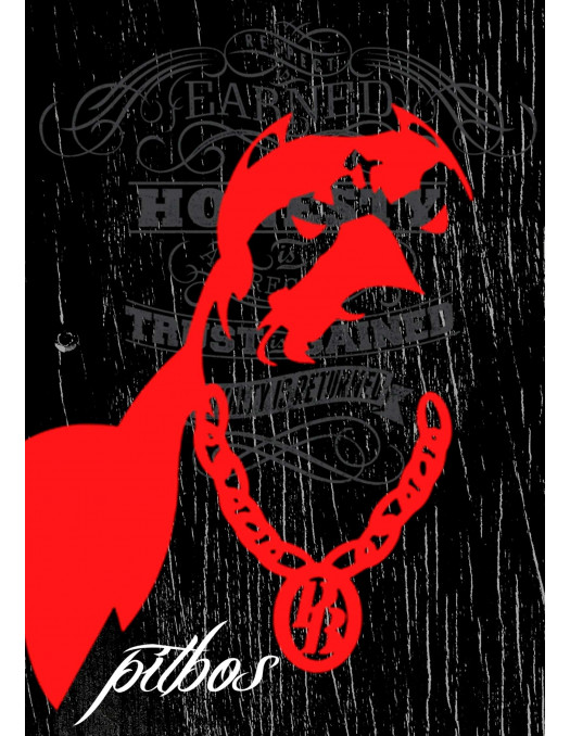 Pitbos Card Logo Dog