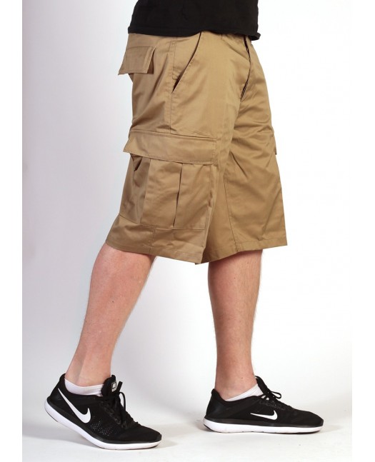 Cargo Shorts Khaki by Tech Wear