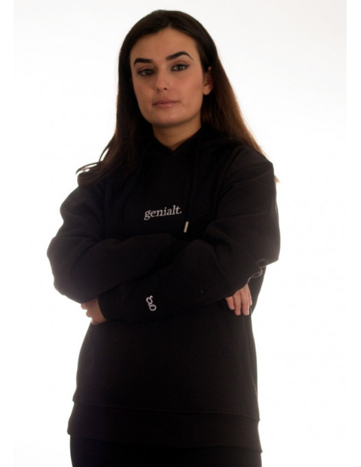 genialt. Hoodie BrandLogo Black