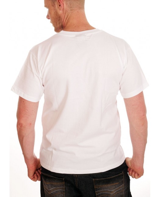 8013 White Letter Printed T-Shirt