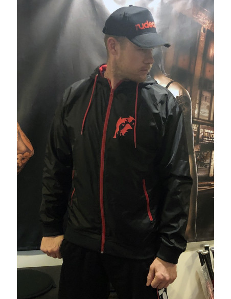 Pitbos Lightweight jacket - Black n Red