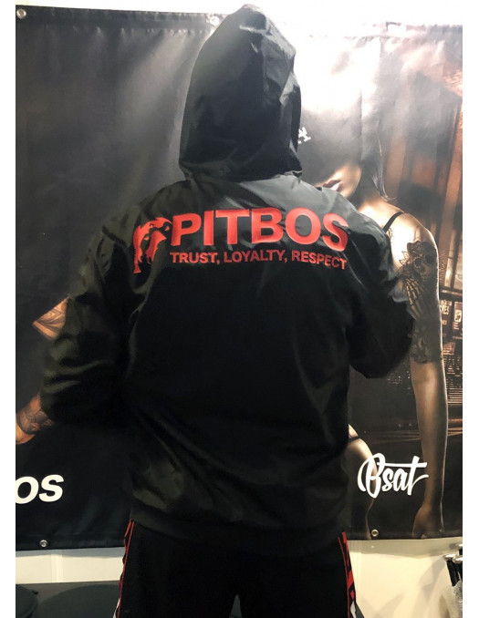 Pitbos Lightweight jacket - Black n Red