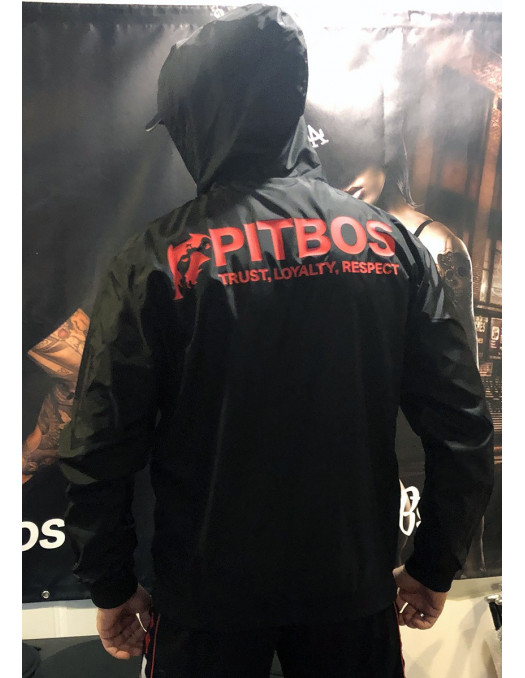 Pitbos Lightweight jacket - Black n Red