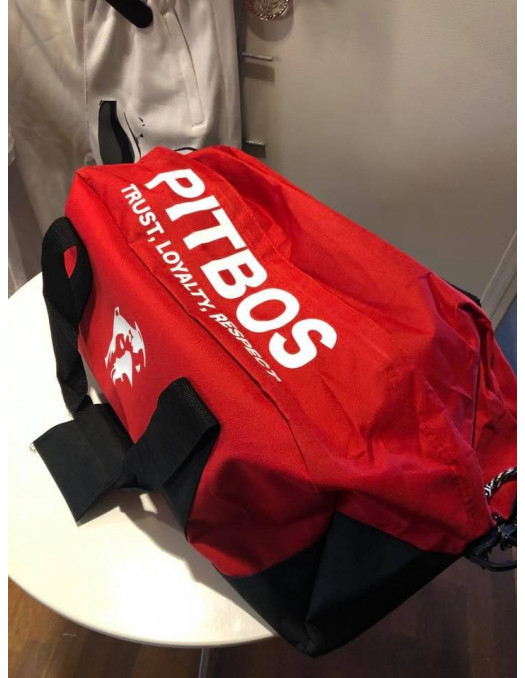 Pitbos Sportsbag Red & White