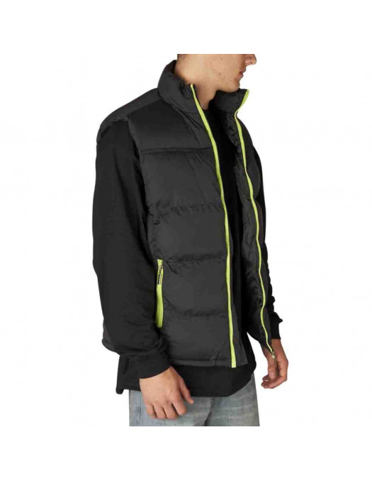 Townz Vest Black-Neon Green