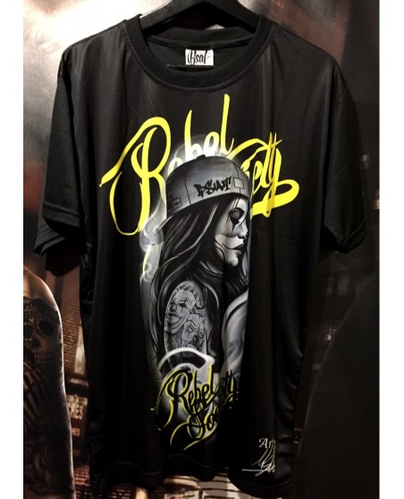 BSAT Rebel Society Vape Girl BlackNYellow