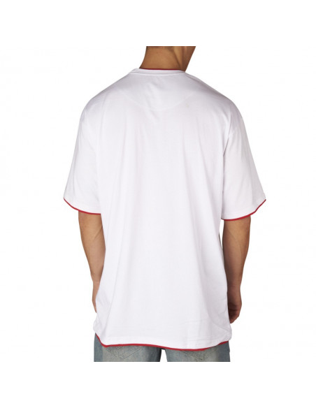 Townz Long Tee white red