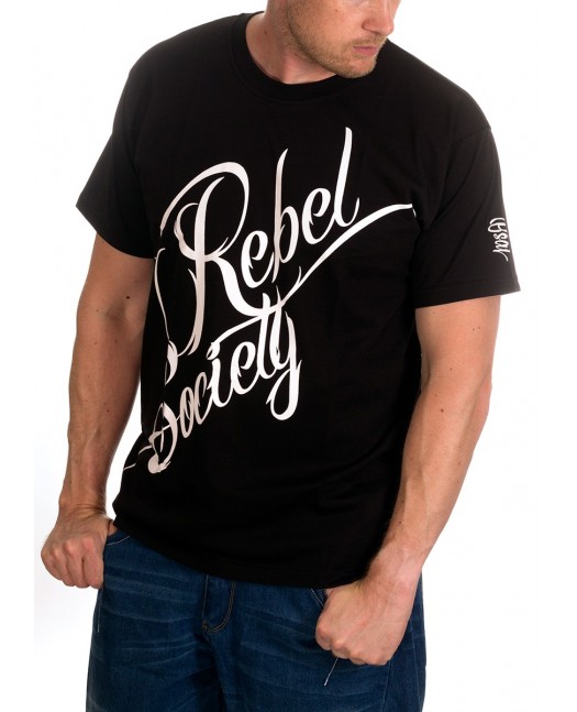 BSAT Rebel Society T-Shirt BlackNWhite