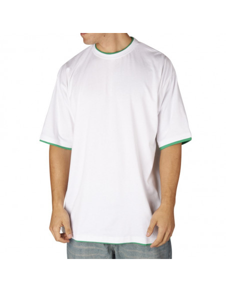 Townz Long Tee white green