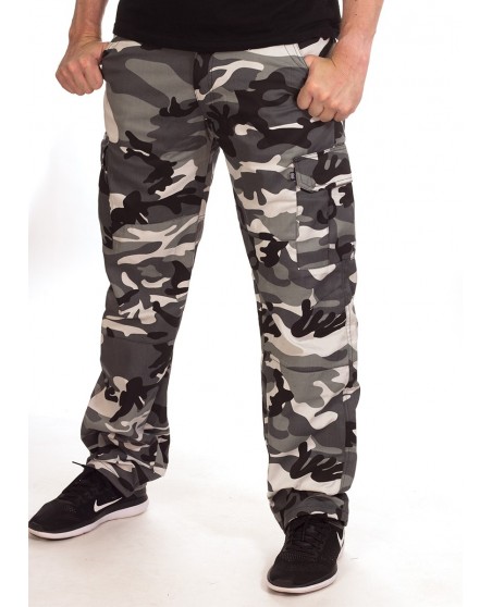 BSAT Camo Regular Fit Combat Cargo Pants Urban Ice