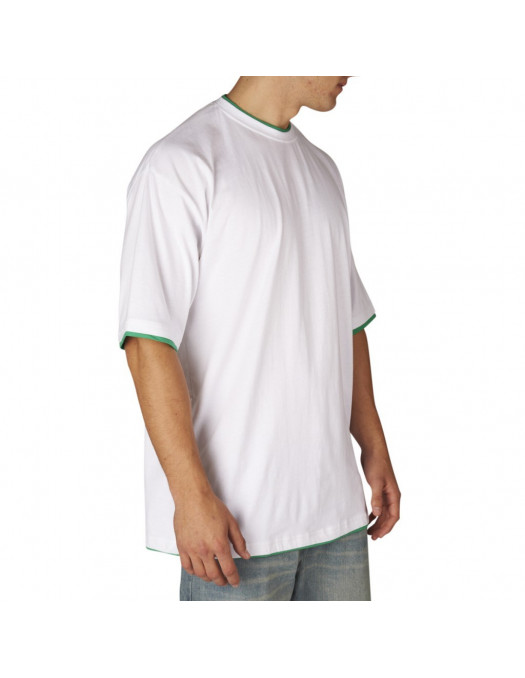 Townz Long Tee white green