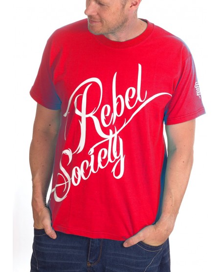 BSAT Rebel Society T-Shirt RedNWhitee