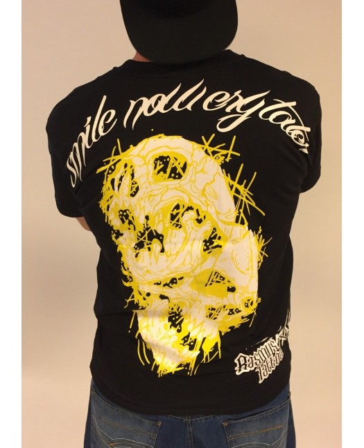Smile Now T-Shirt Black/White/Yellow...