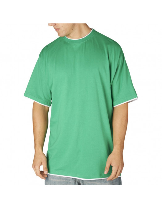 Townz Long Tee green white