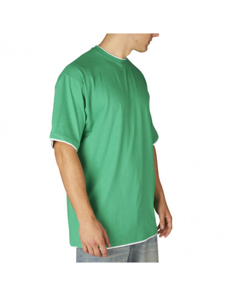 Townz Long Tee green white