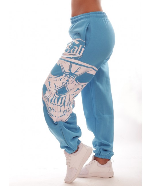 Cali Skull Sweatpants SkyblueNwhite...