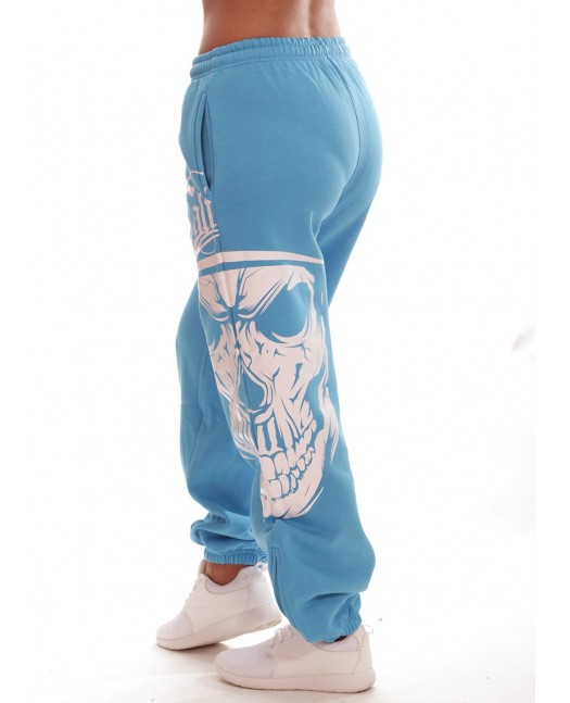 Cali Skull Sweatpants SkyblueNwhite...