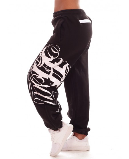 Black Art Script Sweatpants by BSAT