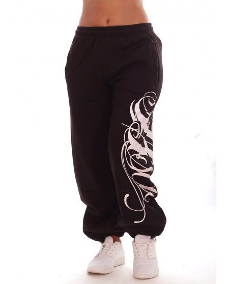 Black Art Script Sweatpants by BSAT
