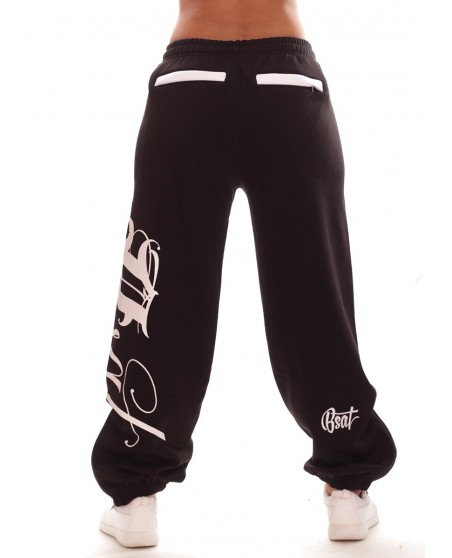 Black Art Script Sweatpants by BSAT