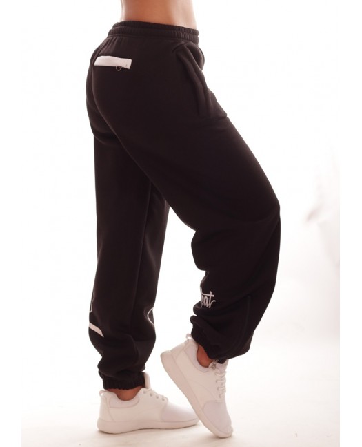 Black Art Script Sweatpants by BSAT