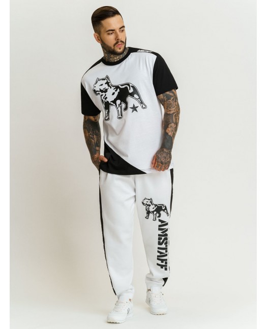 Amstaff athletic T-Shirt BlackNWhite