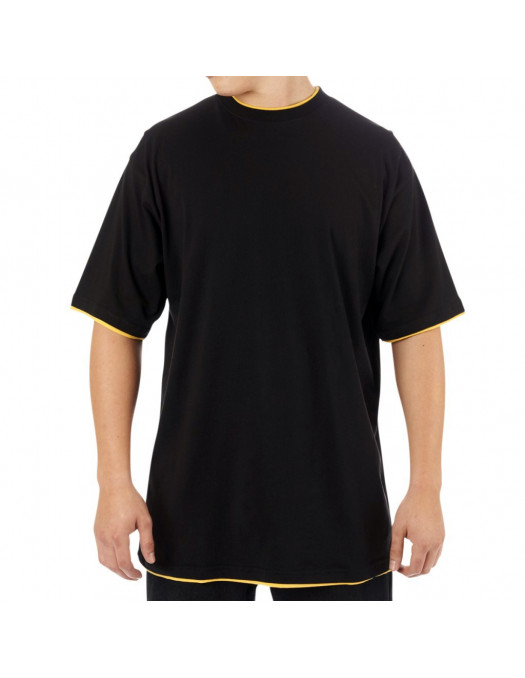 Townz Long Tee black yellow