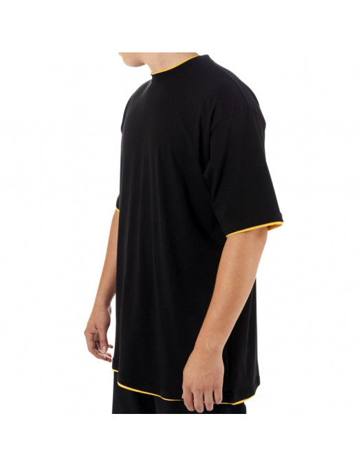 Townz Long Tee black yellow