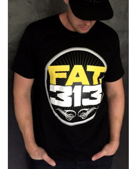 FAT.313 Bomber Excellence Tee Black YellowNWhite