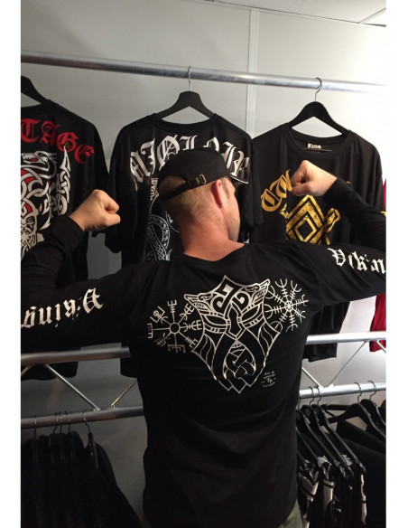 Vegvisir L/S T-Shirt by Nordic Worlds Black