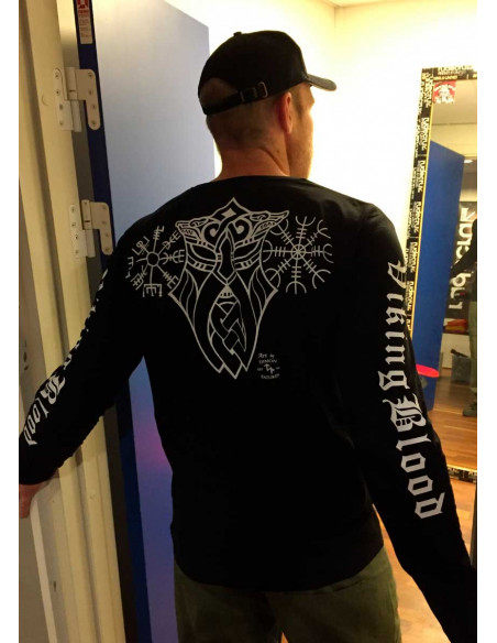 Vegvisir L/S T-Shirt by Nordic Worlds Black