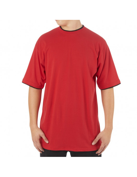 Townz Long Tee red black