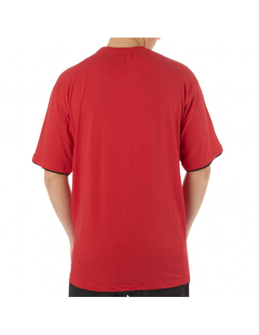 Townz Long Tee red black