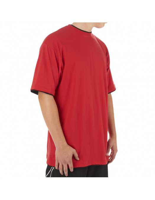 Townz Long Tee red black