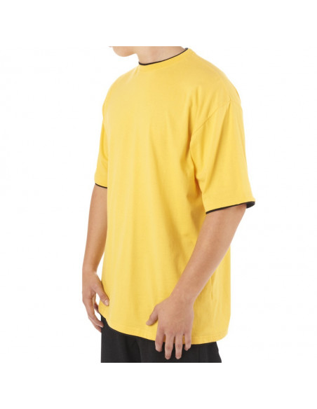 Townz Long Tee yellow black