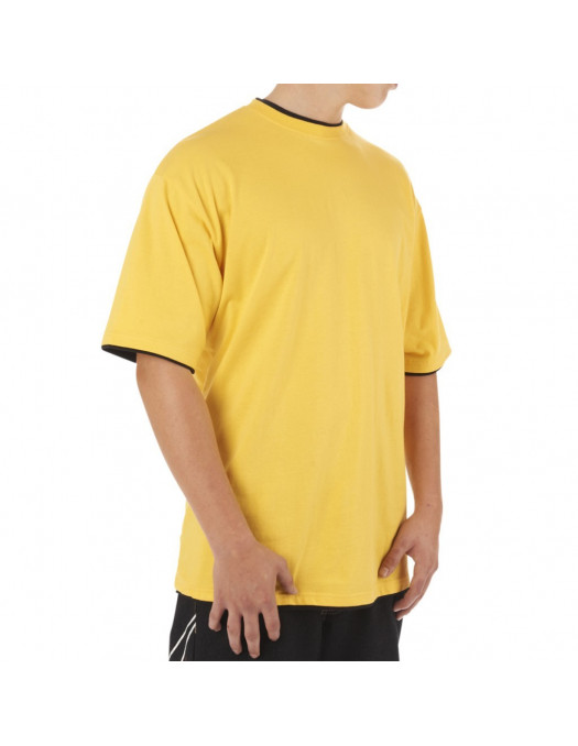 Townz Long Tee yellow black