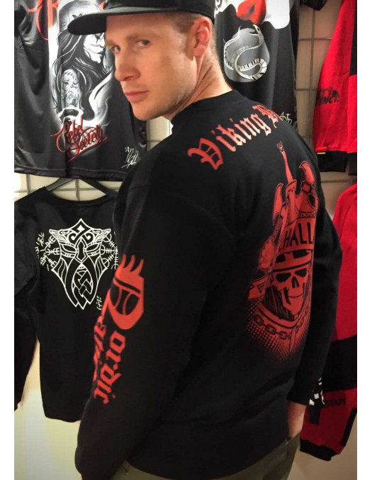 Valhalla Sweatshirt BlackNRed by...