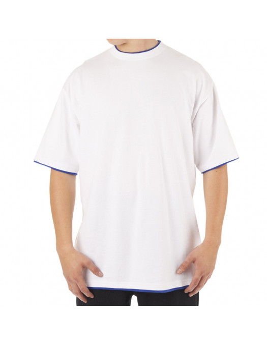 Townz Long Tee white royal