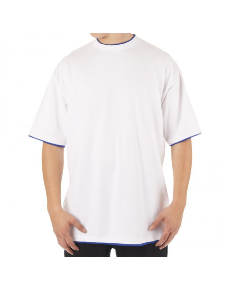 Townz Long Tee white royal