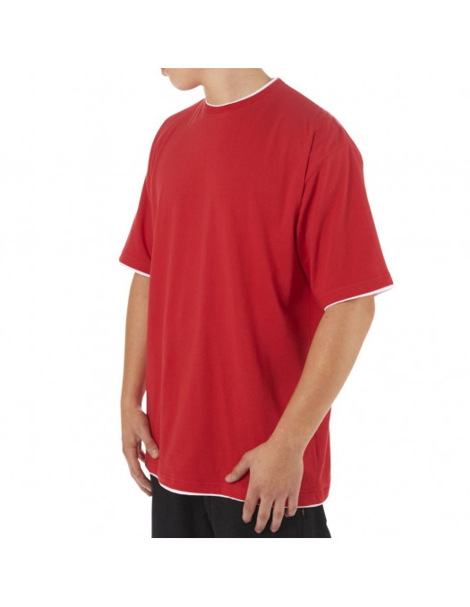Townz Long Tee red white
