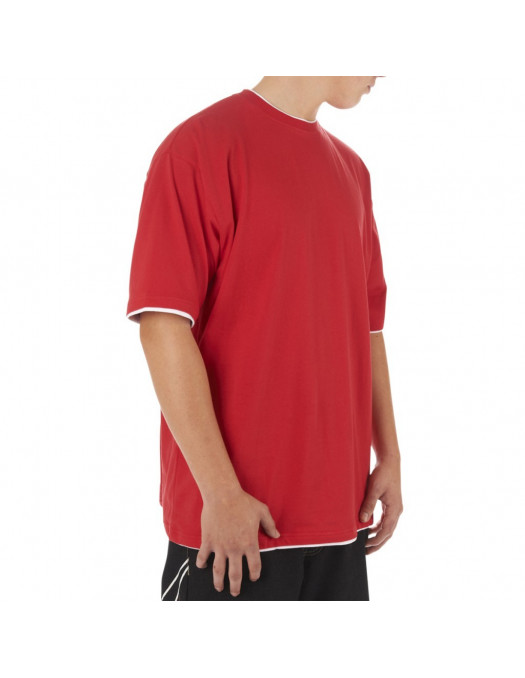 Townz Long Tee red white