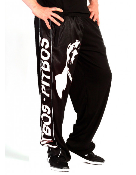 Pitbos Mesh Pants Dog Logo White