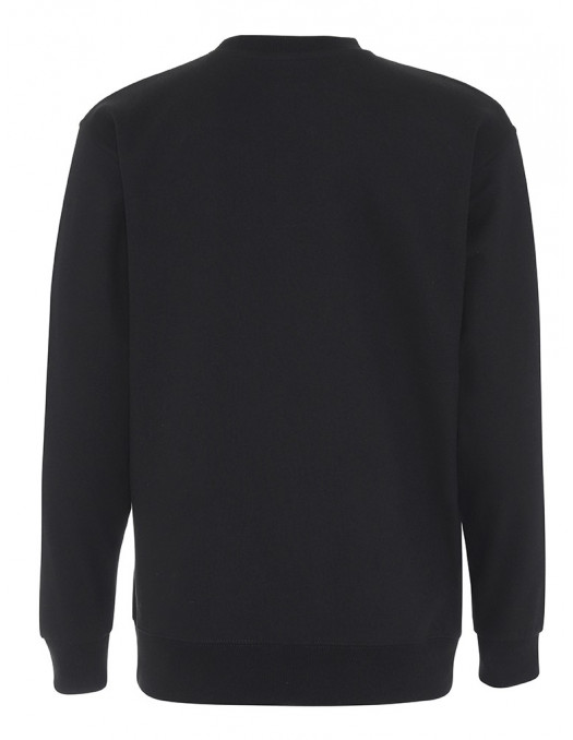 Plain Crewneck Heavy Sweatshirt Black