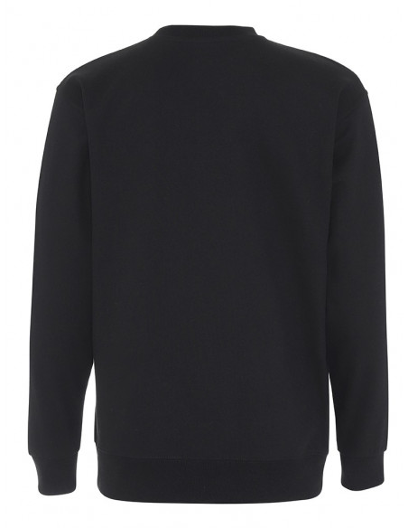 Plain Crewneck Heavy Sweatshirt Black