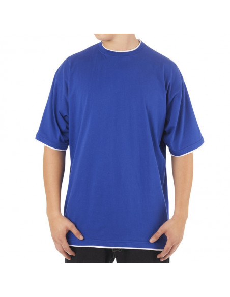 Townz Long Tee royal white
