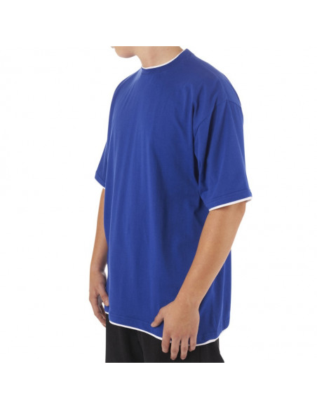 Townz Long Tee royal white
