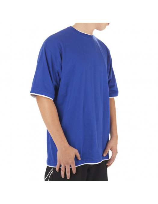 Townz Long Tee royal white